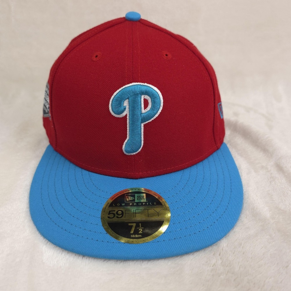 Philadelphia Phillies Hat 2018 Little League Classic MLB Fitted 7 1/2 Red Blue